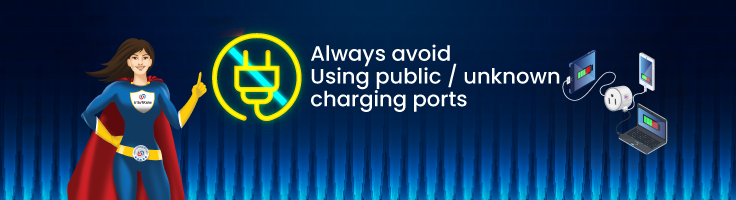 Juice jacking charging port fraud image